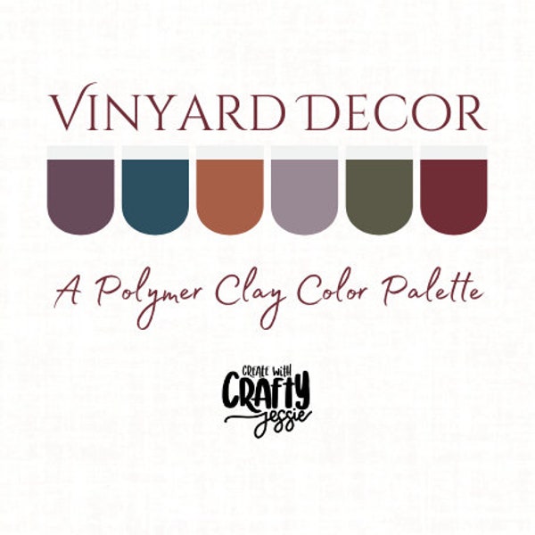 Vinyard Decor Sculpey Soufflé Color Recipes Polymer Clay Digital Download