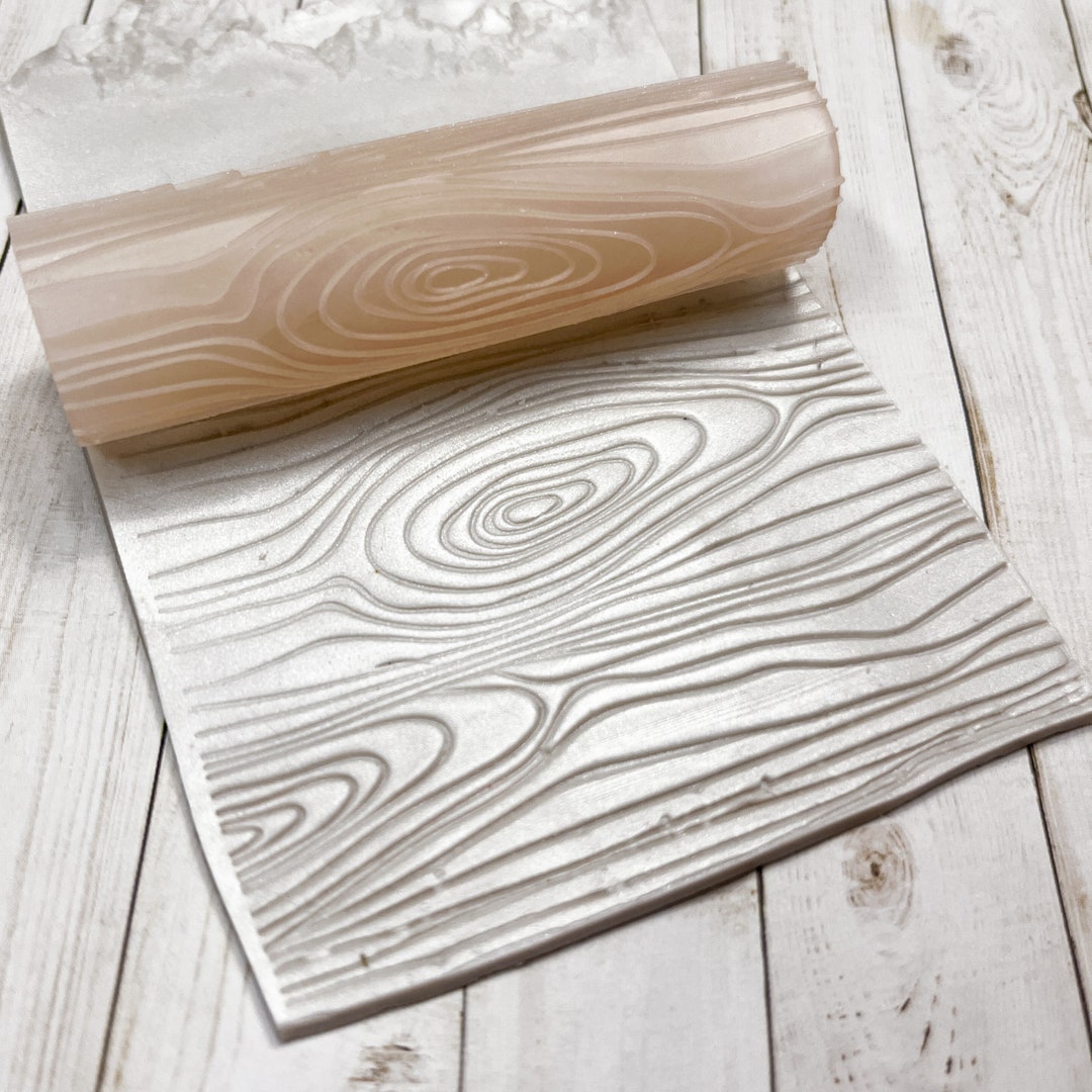 Rustic Woodgrain Pattern Texture Roller for Polymer Clay 3D Printed