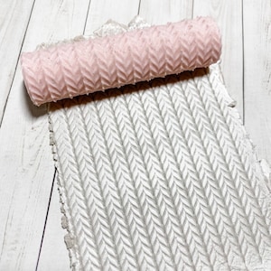Knit Sweater Texture Roller for Polymer Clay 3D Printed PMC Faux Knitted Yarn