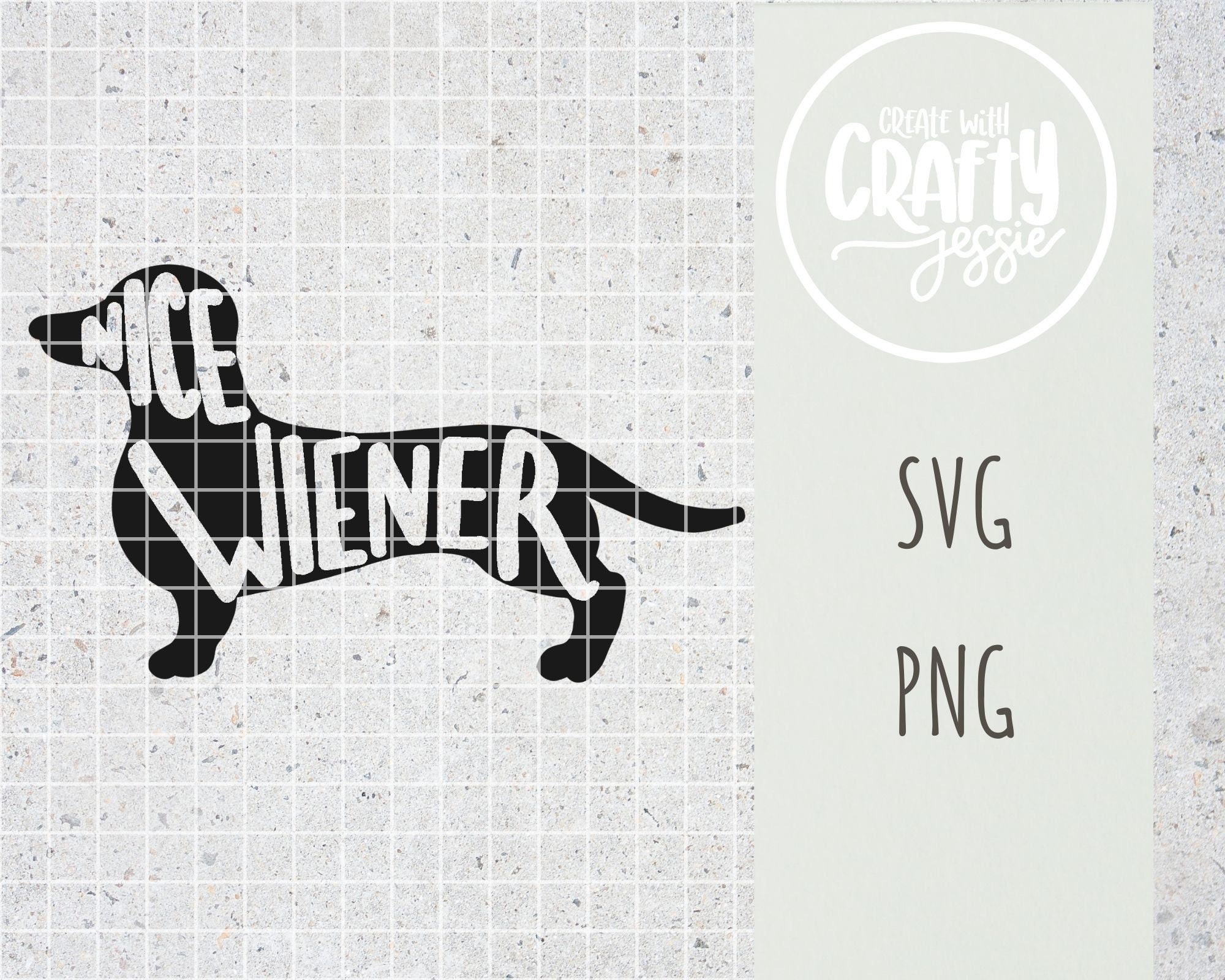 Nice Weiner Dachshund Dog SVG Cut File Cricut Silhouette | Etsy