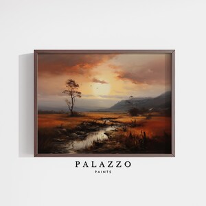 Pittura di paesaggio, pittura d'epoca, pittura a olio, stampe floreali, stampe di paesaggi, download digitale / Stampe digitali