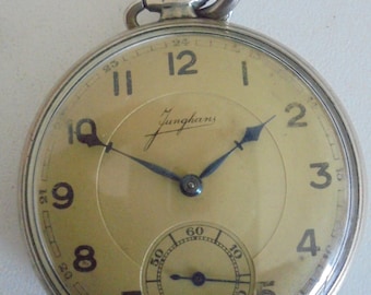 Vintage Junghans Pocket Watch – German Mechanical Timepiece