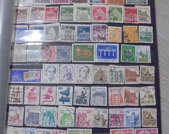 1000種類以上の世界中の切手（キロウェア） - 小型から大型まで - 紙