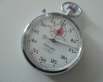 Vintage DOLMY Stopwatch – Mechanical 7 Jewels Football Timer