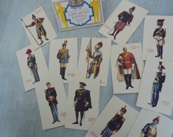 Vintage Vatican Military Uniform Postcards Set – Corpi Armati Pontifici
