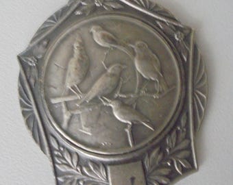 Antique Belgian Medal Vogelwereld Ghent 1959 Bird Exhibition Collectible
