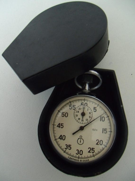 Old Russian Chronometer, Vintage Timer, Pocket Wa… - image 7