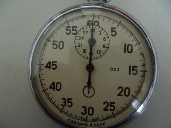 Old Russian Chronometer, Vintage Timer, Pocket Wa… - image 2