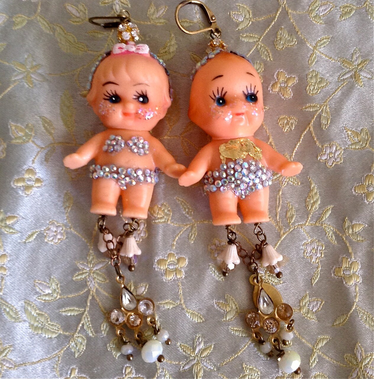 Lilygrace Vintage Boy and Girl Kewpie Doll Earrings with Etsy