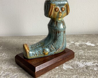 Blue Mountain Pottery Noah's Ark Collection - Noah Figurine from Noah's Ark Collection - Rare Hard to Find - BMP