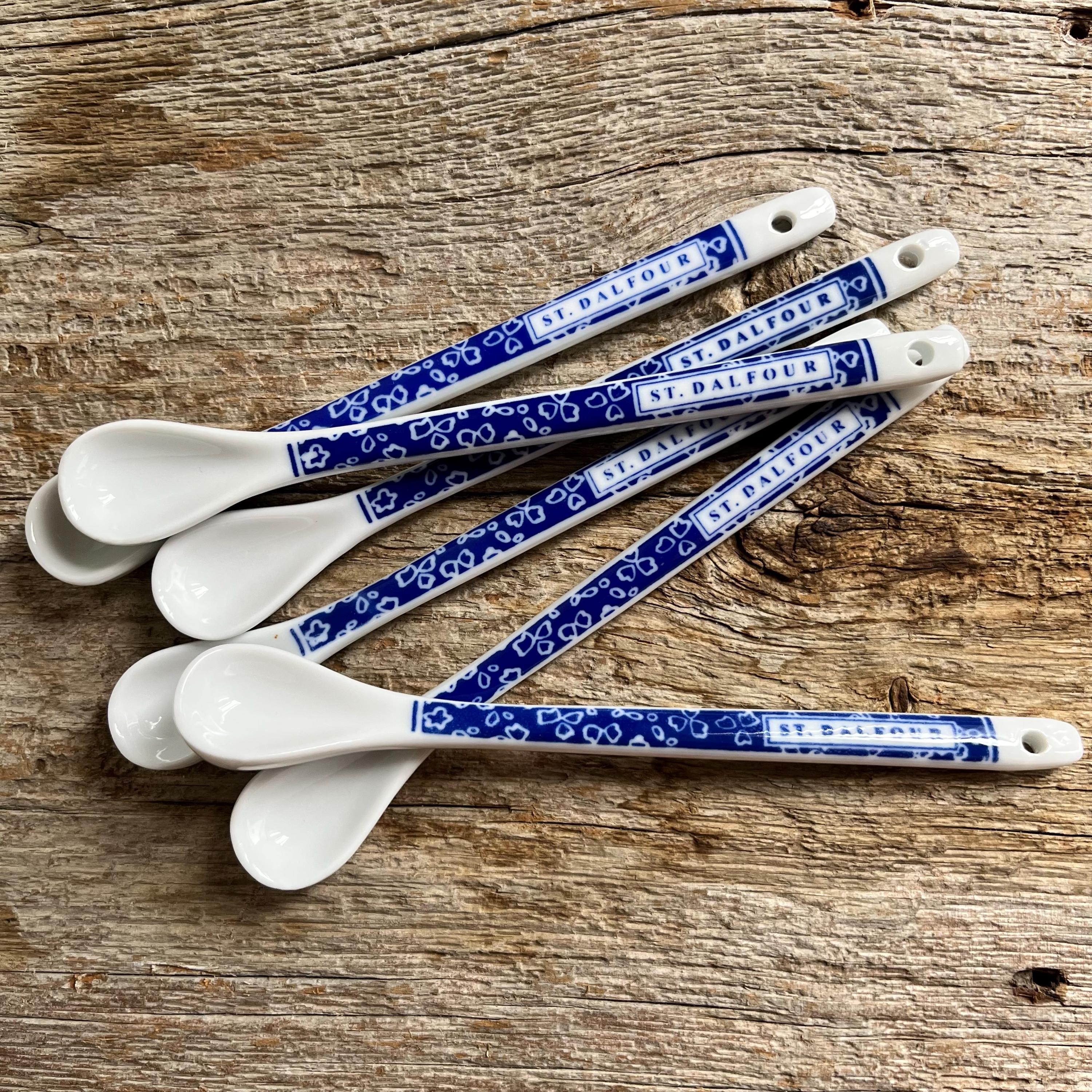 Set of 6 St. Dalfour Jam Spoon - Set of 6 - Porcelain Spoon