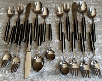 Cutlery by Cosmos - Black Handle - Pattern CSM1 - Stainless