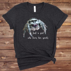 Jumping Spider T shirt, Women’s jumping spider shirt, Jumping spiders, Cute jumping spider shirt, spood shirt