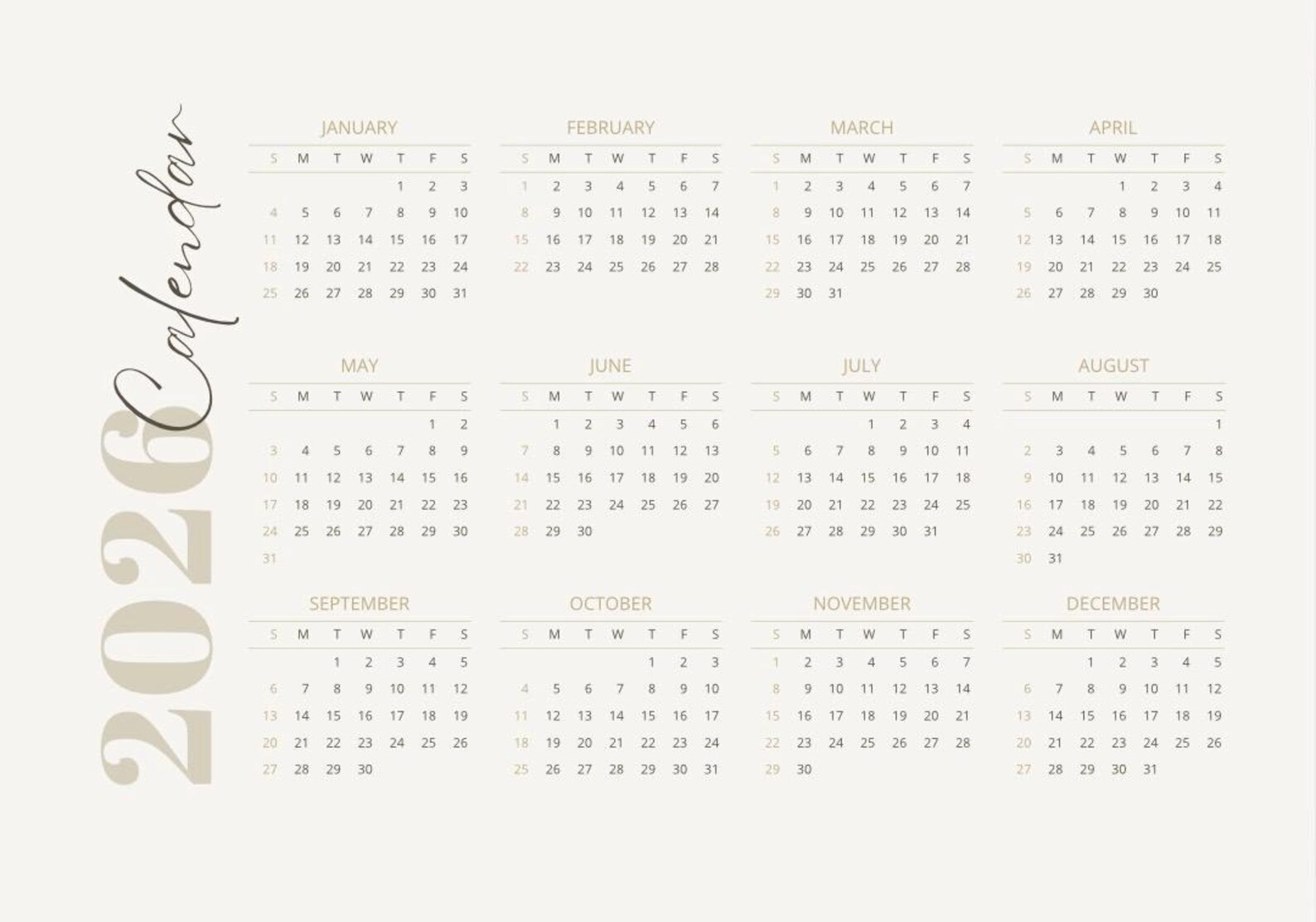 2025 Aesthetic Calendar - Etsy