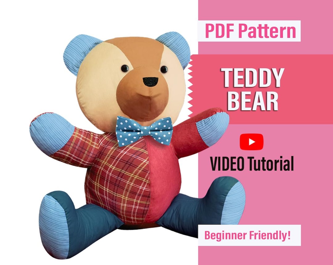 Memory Bear Sewing Pattern – Step-by-step Tutorial (PDF Pattern) - Etsy