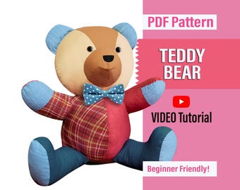 Memory Bear Sewing Pattern – Step-by-Step Tutorial (PDF Pattern)