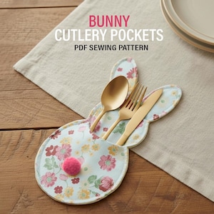 Bunny Ear Treat Bag Pattern, Beginner Friendly, Bunny Basket Pattern, Easter Treat Bag Sewing Pattern, Kids Easter gift, Bunny Gift Bag