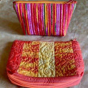 Bolsas coloridas PairPouches/Telefone/Chave/Cosméticos/Carteira para praia/piscina/artigos de mercado em cores brilhantes de verão: amarelo, laranja e rosa
