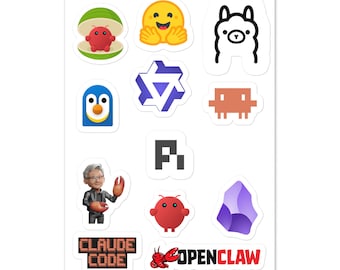 AI Engineer LLM Open Source Agentic Workflow Programmer Laptop Stickers