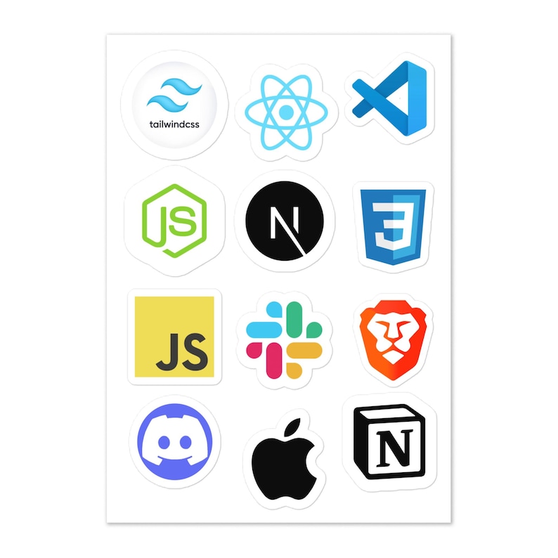 Full Stack Web Dev React Next.js Tailwind CSS Programmer Laptop Stickers