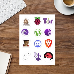 Cybersecurity Privacy Tor Linux Raspberry Pi Hacker Laptop Stickers