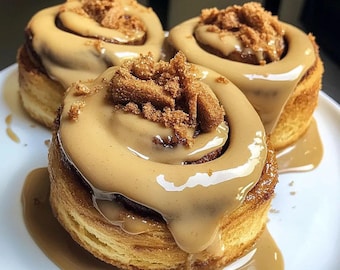 Biscoff Cookie Butter Cinnamon Rolls Recipe (Digital Download)