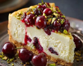 Kirsch-Pistazien-Käsekuchen Rezept (Digitaler Download)