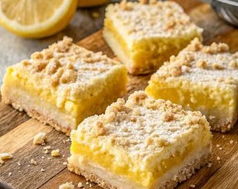 Lemon Crumb Bars Recipe (Digital Download)