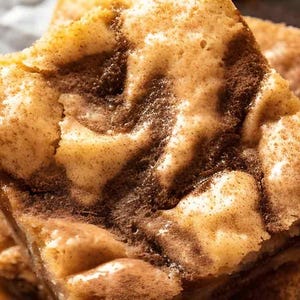 Receta de blondies snickerdoodle con remolino de canela (descargar)