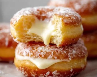 Bavarian Cream Donuts  Recipe (Digital Download)