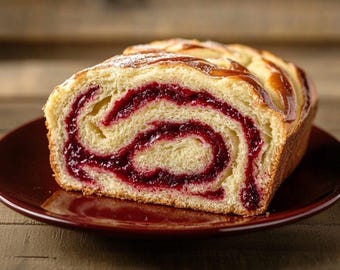 Raspberry Swirl Brioche Loaf Rezept (Digitaler Download)