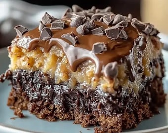 Deutsches Schokoladen-Poke-Kuchen-Rezept (Digitaler Download)