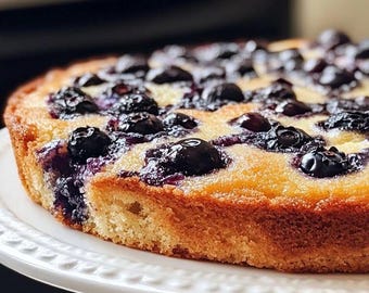 Feuchtes Blaubeer-Kaffee-Kuchen-Rezept (Digitaler Download)