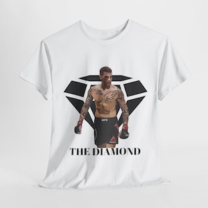 Dustin &quot;The Diamond&quot; Poirier T-Shirt – UFC MMA T-Shirt, Boxing Fan Tee, Fight Night Apparel, Combat Sports Shirt, Poirier Shirt, UFC Shirt