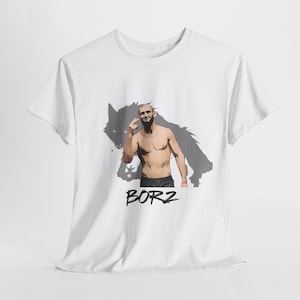 Khamzat &quot;Borz&quot; Chimaev T-Shirt – UFC MMA T-Shirt, Boxing Fan Tee, Fight Night Apparel, Combat Sports Shirt, Chimaev Shirt, UFC Shirt