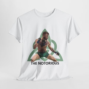 Conor &quot;Notorious&quot; McGregor T-Shirt – UFC MMA T-Shirt, Boxing Fan Tee, Fight Night Apparel, Combat Sports Shirt, McGregor Shirt, UFC Shirt
