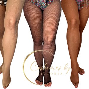 Può includere: Tre paia di collant a rete con glitter, un paio è nero, un paio è marrone e un paio è color carne.