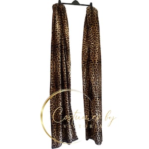 Leopard Print Stilt Covers for Zoo Stilt Costume, Zoo Themed Circus Stilt Coverings Pants for Dura Stilts & Peg Stilts with Leopard Print