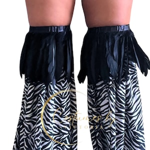 Feather Stilt Trims Topper for Stilt Costume, Zoo Themed Feathery Circus Stilt Fringing for Topper on Stilts Covers for Zoo Circus Outfit