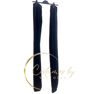Children’s Black Velvet Stilt Covers Ready Made for Stilt Costume, Child’s Plain Velour Circus Stilt Coverings Pants for Junior Peg Stilts