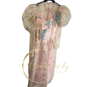 Complete Glinda Costume from Wicked the Musical, Embellished Galinda from Wicked the Movie Dress for Glinda Cosplay and Princess Parties