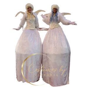 Velvet Stilt Skirt Custom Made for Female Stilt Costume, Premium Velour Stilt Dress for Stilt Walkers - Handcrafted Ladies Dura & Peg Stilts