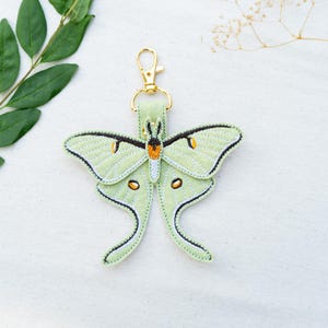 Luna Moth Keychain