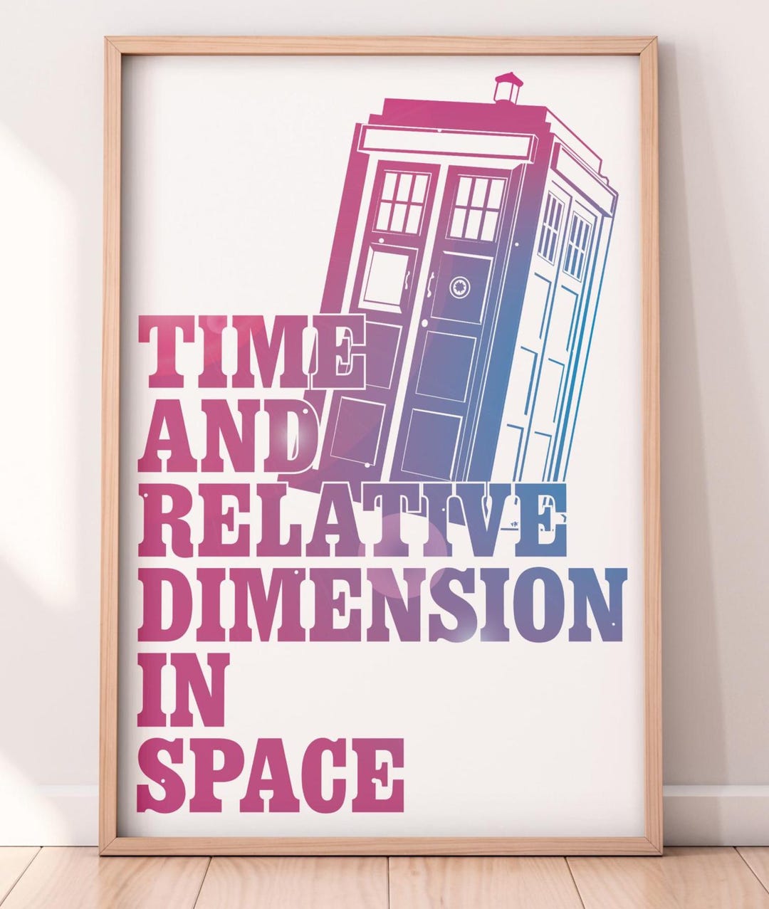 Dr Who TARDIS Inspired Wall Art Digital Print Download - Etsy