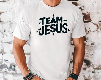 Team Jesus Garment-Dyed T-Shirt: Vintage Christian Faith Tee