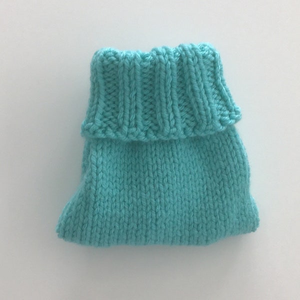 Turquoise Hand Knit Dog Sweater, Hand Knitted  - 3 different sizes available