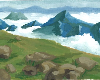 Nebbia di montagna - Stampa artistica giclée