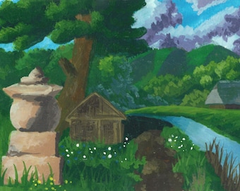 Village Path - Giclee Fine Art Print