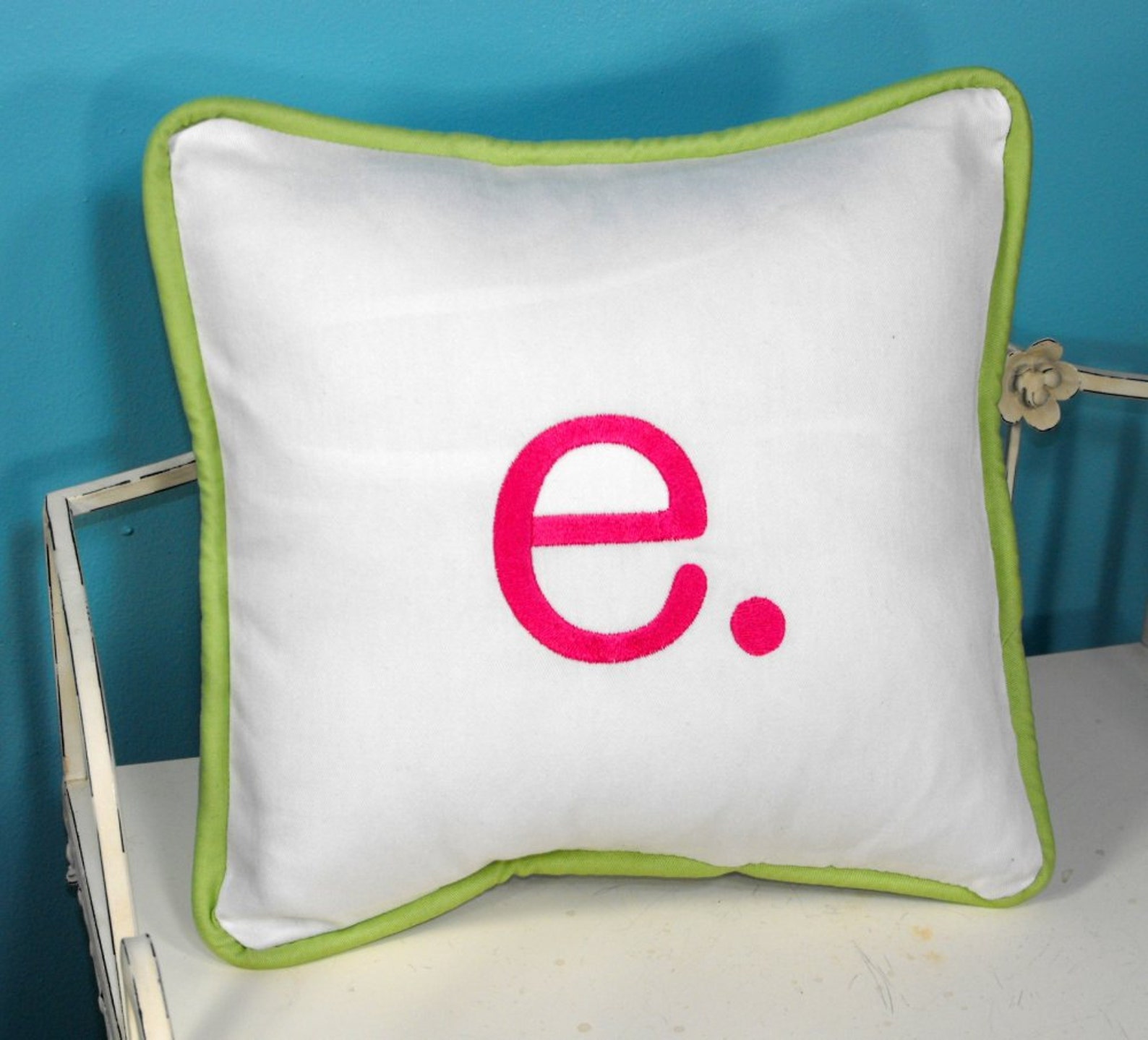 Letter Pillow Cover Initial It 18 X 18 Square Etsy