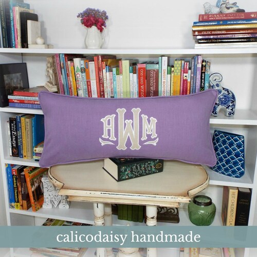 Applique Monogram Pillow Cover Etsy